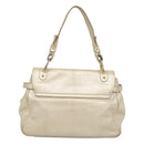 Salvatore Ferragamo Gancini Bag Leather Champagne Gold Gold Auth BA3466V-2