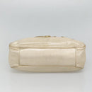 Salvatore Ferragamo Gancini Bag Leather Champagne Gold Gold Auth BA3466V-5