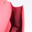 Salvatore Ferragamo Chain Vala Shoulder Bag Enamel Orange Gold Auth BA3468-18