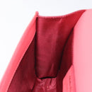 Salvatore Ferragamo Chain Vala Shoulder Bag Enamel Orange Gold Auth BA3468-19