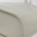 Salvatore Ferragamo Shoulder Bag Leather White Gold Auth BA3469-9