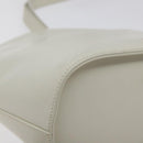 Salvatore Ferragamo Shoulder Bag Leather White Gold Auth BA3469-16