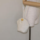 Salvatore Ferragamo Shoulder Bag Leather White Gold Auth BA3469-20