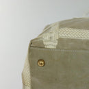 FENDI Celeria Tote Bag Coated Canvas Beige Gold Auth BA3471-15