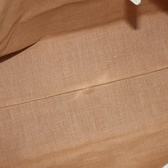 FENDI Celeria Tote Bag Coated Canvas Beige Gold Auth BA3471