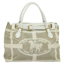 FENDI Celeria Tote Bag Coated Canvas Beige Gold Auth BA3471-13