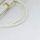 FENDI Celeria Tote Bag Coated Canvas Beige Gold Auth BA3471-7