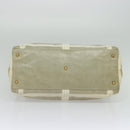 FENDI Celeria Tote Bag Coated Canvas Beige Gold Auth BA3471-5