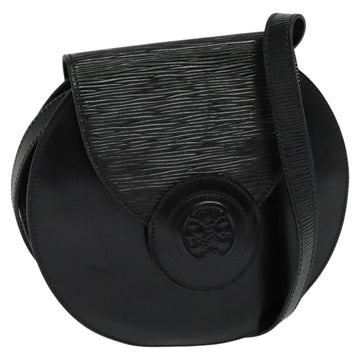 FENDI Shoulder Bag Leather Black Gold Auth BA3472