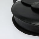 FENDI Shoulder Bag Leather Black Gold Auth BA3472-9