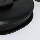 FENDI Shoulder Bag Leather Black Gold Auth BA3472-14