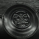 FENDI Shoulder Bag Leather Black Gold Auth BA3472-17