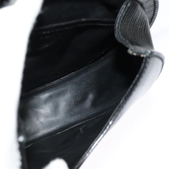 FENDI Shoulder Bag Leather Black Gold Auth BA3472