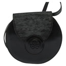 FENDI Shoulder Bag Leather Black Gold Auth BA3472-13