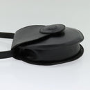 FENDI Shoulder Bag Leather Black Gold Auth BA3472-3