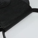 FENDI Shoulder Bag Leather Black Gold Auth BA3472-6