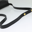 FENDI Shoulder Bag Leather Black Gold Auth BA3472-7