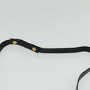 FENDI Shoulder Bag Leather Black Gold Auth BA3472-8