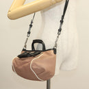 Chloe Etel Hand Bag Leather 2way Pink Silver Auth BA3474-23