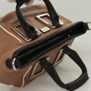 Chloe Etel Hand Bag Leather 2way Pink Silver Auth BA3474-6