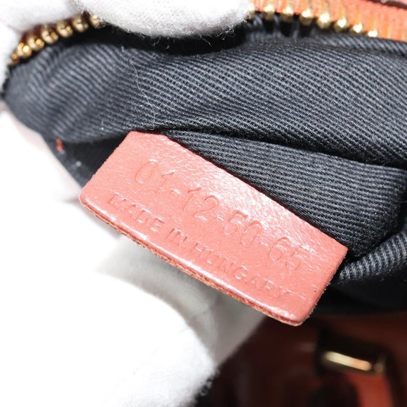 Chloe Etel Hand Bag Leather 2way Pink Gold Auth BA3475