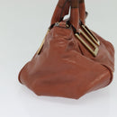 Chloe Etel Hand Bag Leather 2way Pink Gold Auth BA3475-5