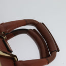 Chloe Etel Hand Bag Leather 2way Pink Gold Auth BA3475-8