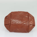 Chloe Etel Hand Bag Leather 2way Pink Gold Auth BA3475-9