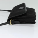 LOEWE Anagram Shoulder Bag Canvas Black Gold Auth BA3478-3