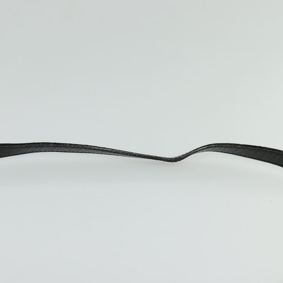 LOEWE Anagram Shoulder Bag Canvas Black Gold Auth BA3478