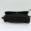 LOEWE Anagram Shoulder Bag Canvas Black Gold Auth BA3478-5