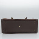 GUCCI Bamboo Hand Bag Suede Brown Gold 002 2853 0260 0 Auth BA348-7