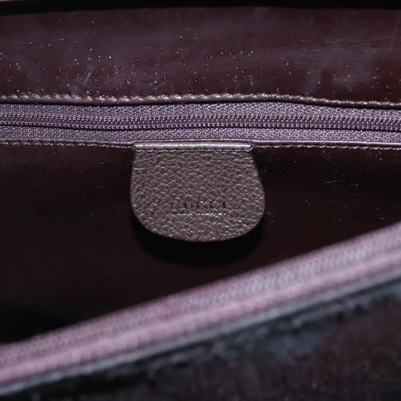 GUCCI Bambushandtasche Wildleder Braun Gold 002 2853 0260 0 Auth BA348