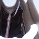 GUCCI Bamboo Hand Bag Suede Brown Gold 002 2853 0260 0 Auth BA348-21