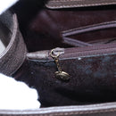 GUCCI Bamboo Hand Bag Suede Brown Gold 002 2853 0260 0 Auth BA348-27