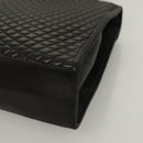 BALLY Hand Bag Leather Black Gold Auth BA3481-16