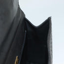 BALLY Hand Bag Leather Black Gold Auth BA3481-20