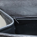 BALLY Hand Bag Leather Black Gold Auth BA3481-21