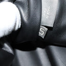 BALLY Hand Bag Leather Black Gold Auth BA3481-22