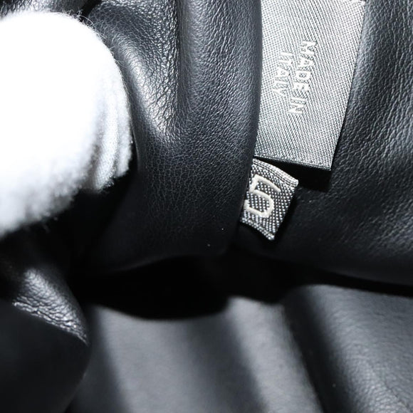 BALLY Hand Bag Leather Black Gold Auth BA3481