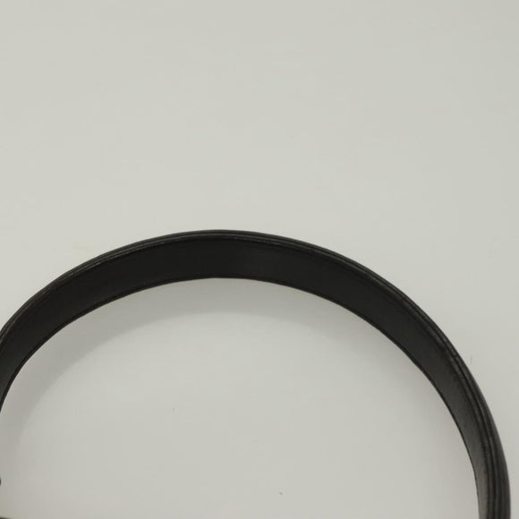 BALLY Hand Bag Leather Black Gold Auth BA3481