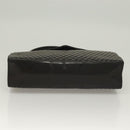 BALLY Hand Bag Leather Black Gold Auth BA3481-5