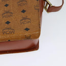 MCM Logogram Vicetos Shoulder Bag PVC Leather Brown Gold Auth BA3483-13