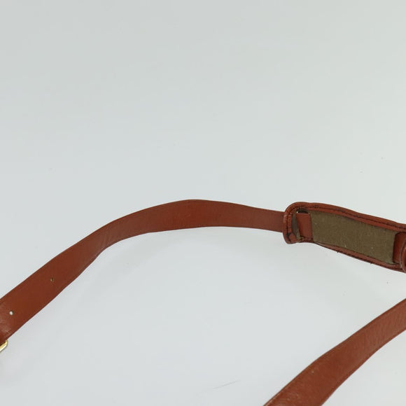 MCM Logogram Vicetos Shoulder Bag PVC Leather Brown Gold Auth BA3483