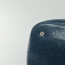 PRADA Hand Bag Nylon Leather Blue Silver Auth BA3485V-10