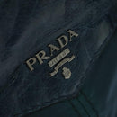 PRADA Hand Bag Nylon Leather Blue Silver Auth BA3485V-14