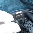 PRADA Hand Bag Nylon Leather Blue Silver Auth BA3485V-20