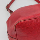 LOUIS VUITTON Epi Petit Noe Shoulder Bag Red M44107 LV Auth BA3486-17