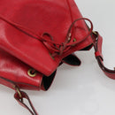 LOUIS VUITTON Epi Petit Noe Shoulder Bag Red M44107 LV Auth BA3486-6