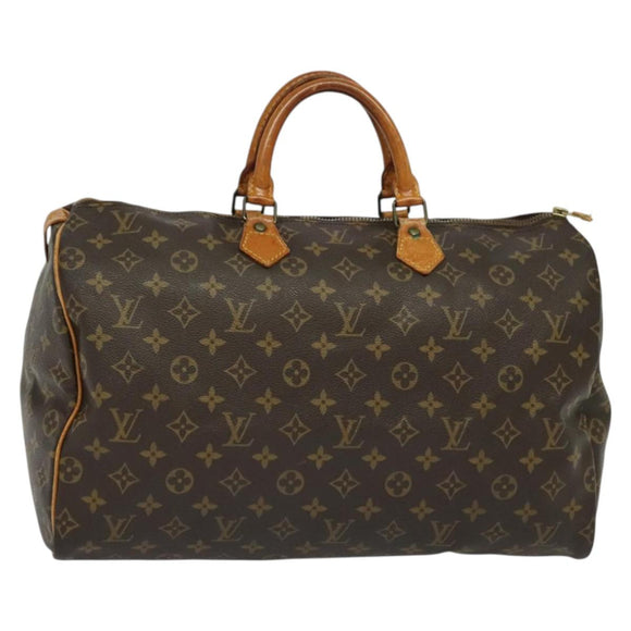 LOUIS VUITTON Monogram Speedy 40 Hand Bag M41522 LV Auth BA3490